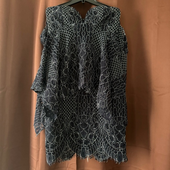 Shona Joy navy lace dress - Picture 7 of 11